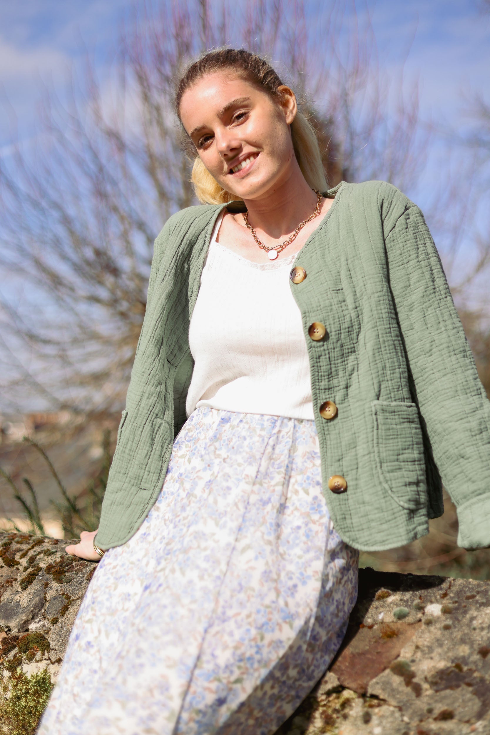 Veste gaz de coton