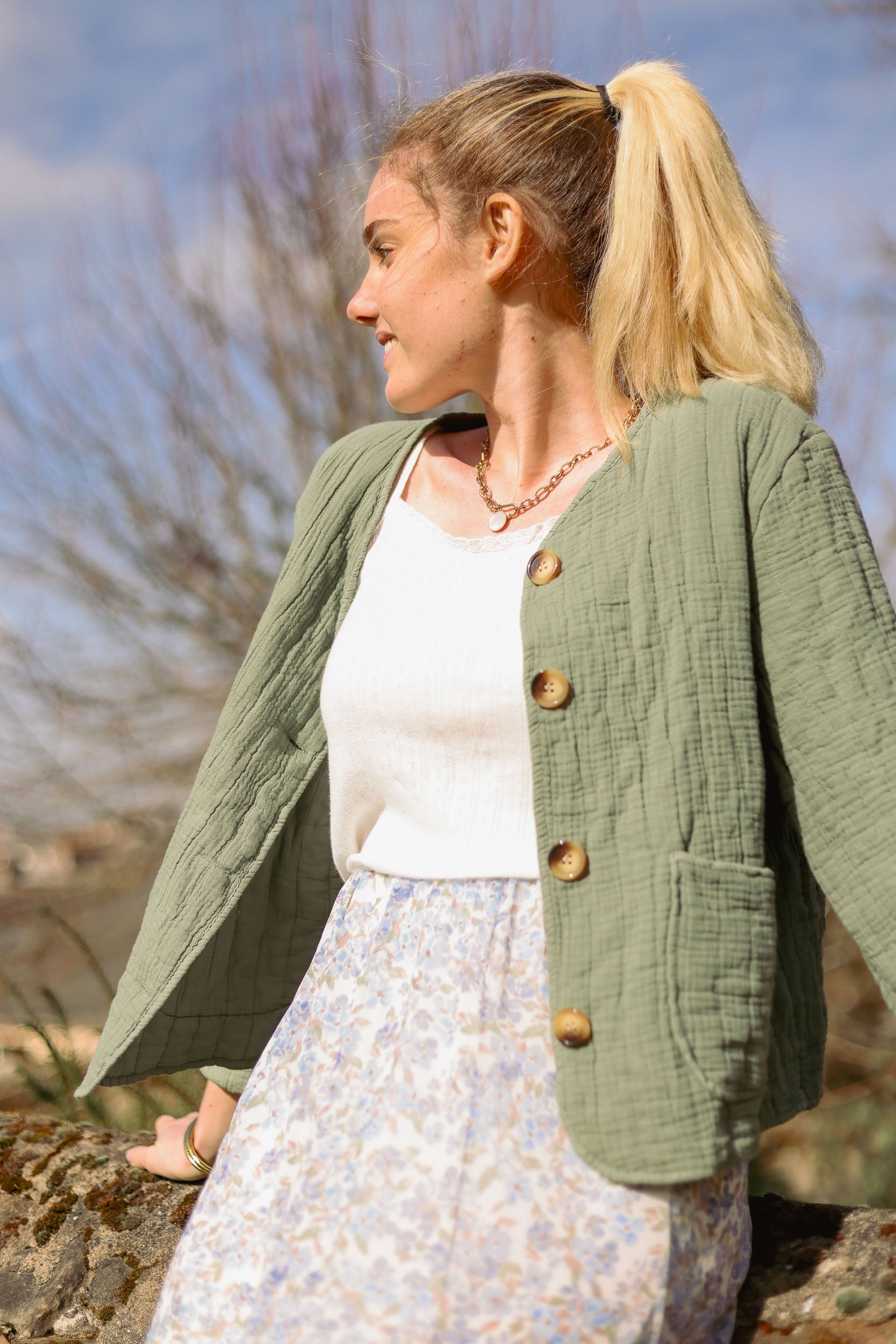 Veste gaz de coton