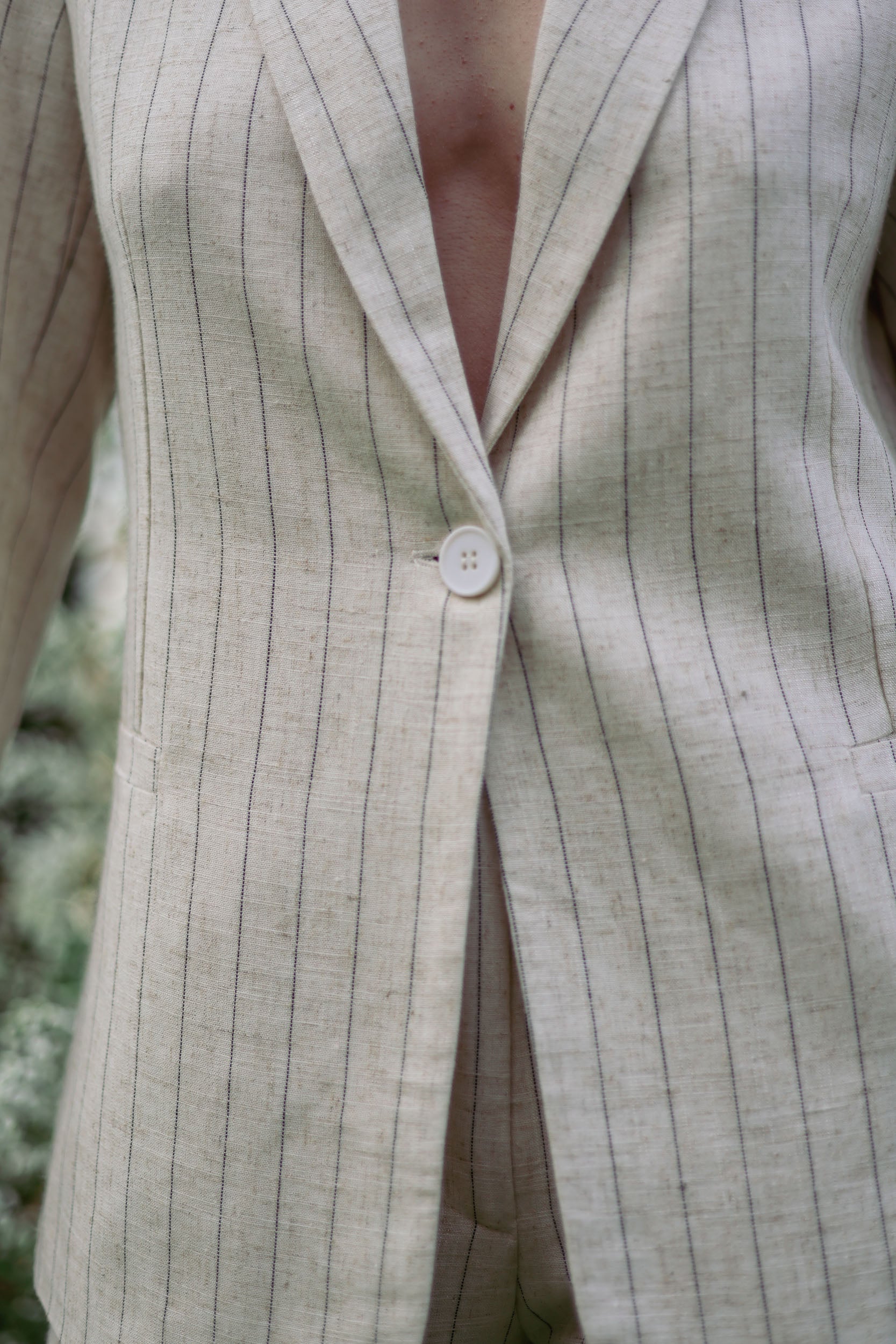 Veste blazer en lin