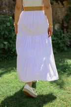 Jupe longue brodée
