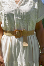 Robe longue broderies