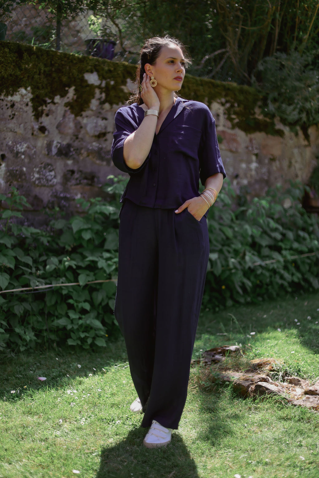 Chemise courte fluide