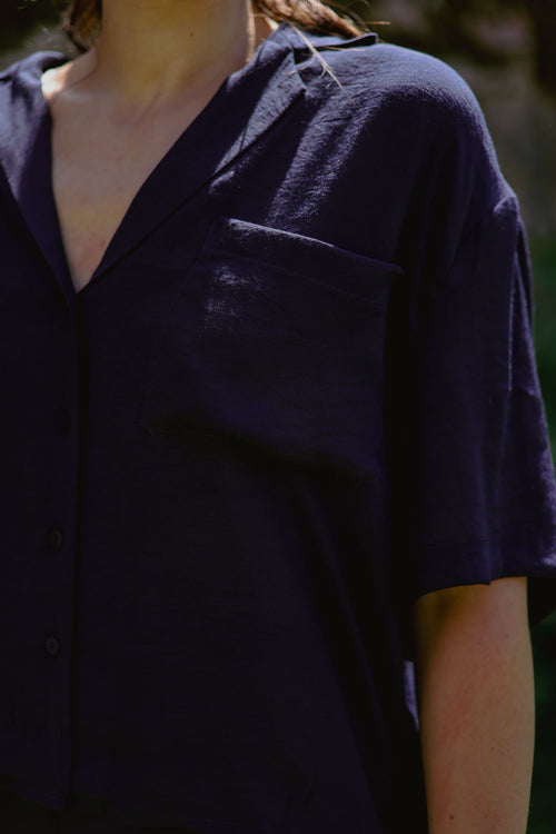 Chemise courte fluide