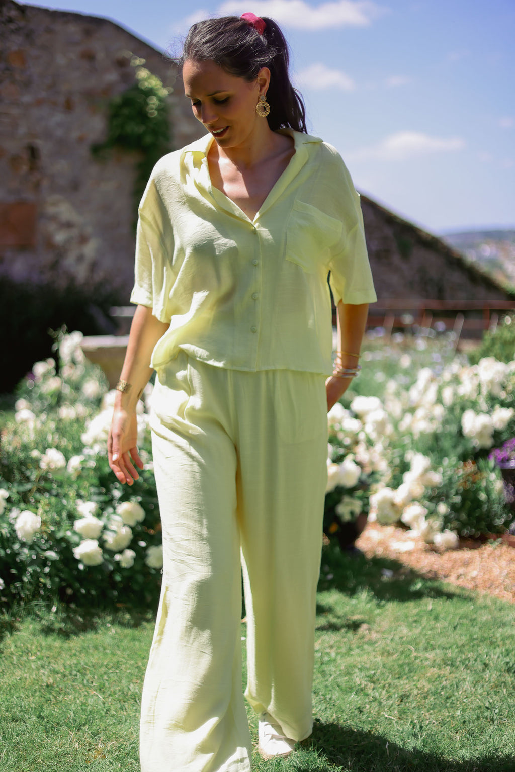 Chemise courte fluide