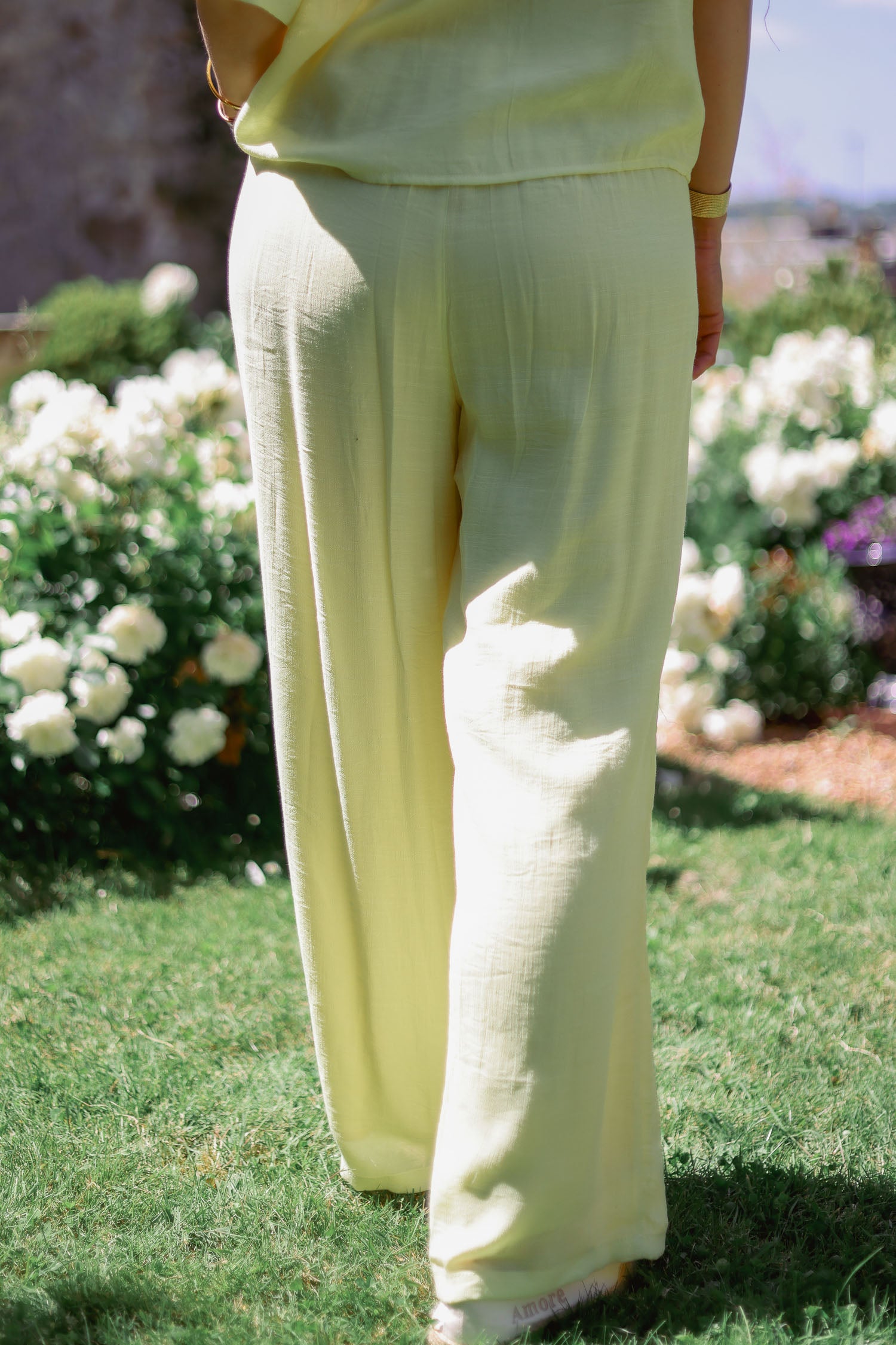 Pantalon fluide uni