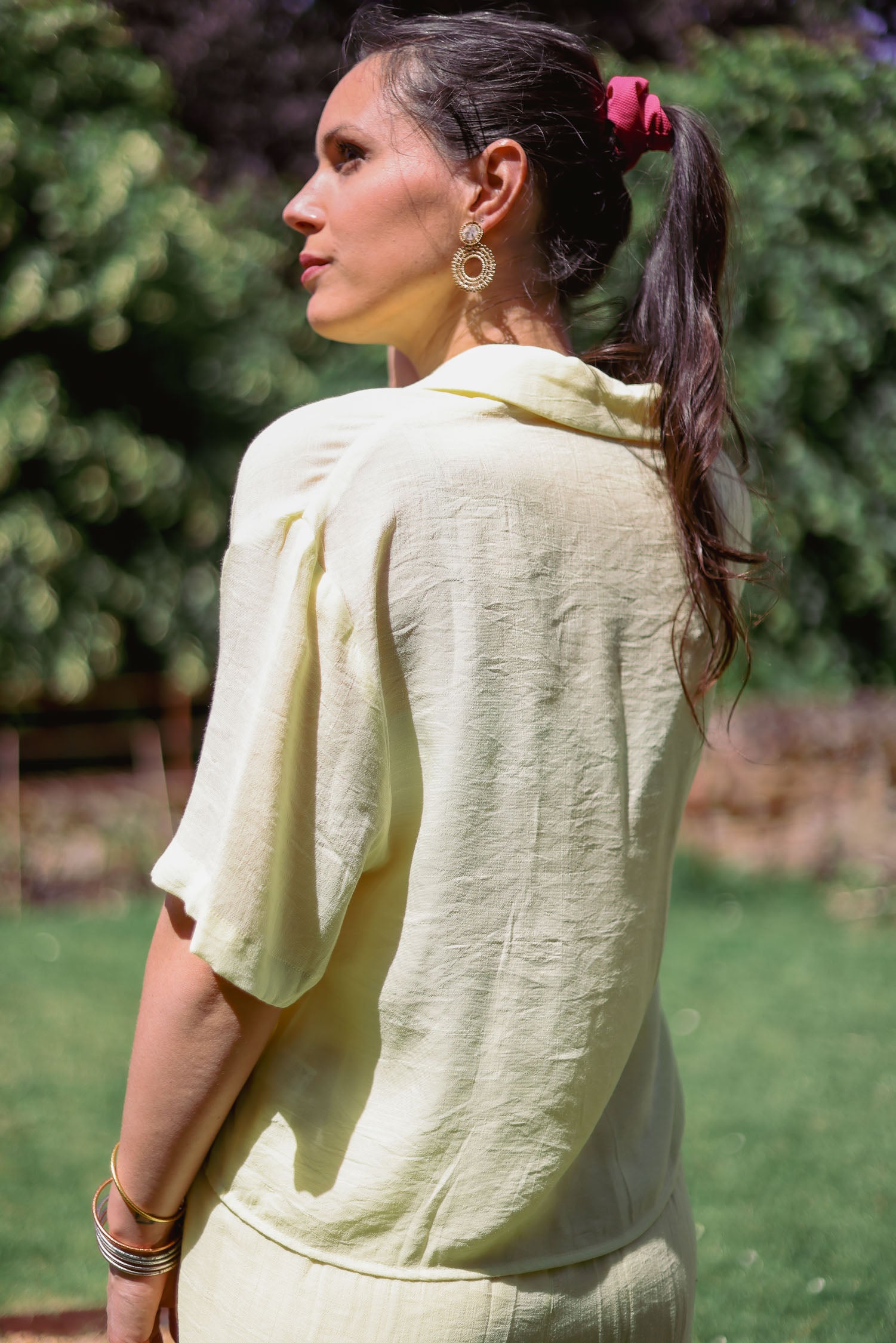 Chemise courte fluide
