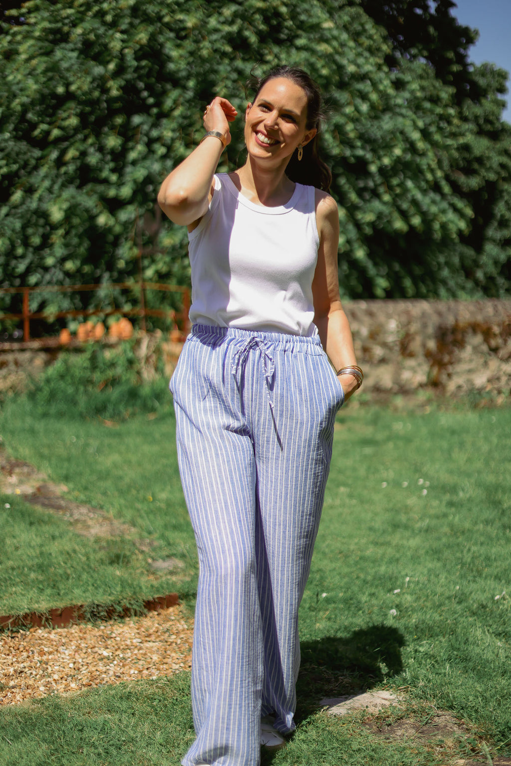 Pantalon rayé