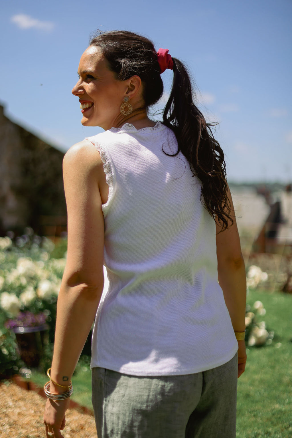 Débardeur boutonné