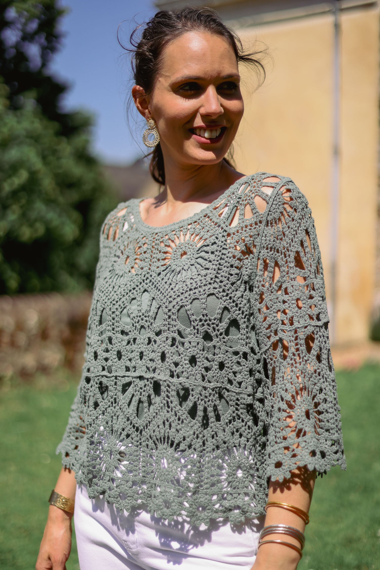 Pull 2 en 1 crochet