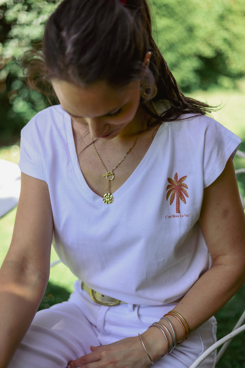 T-shirt palmier