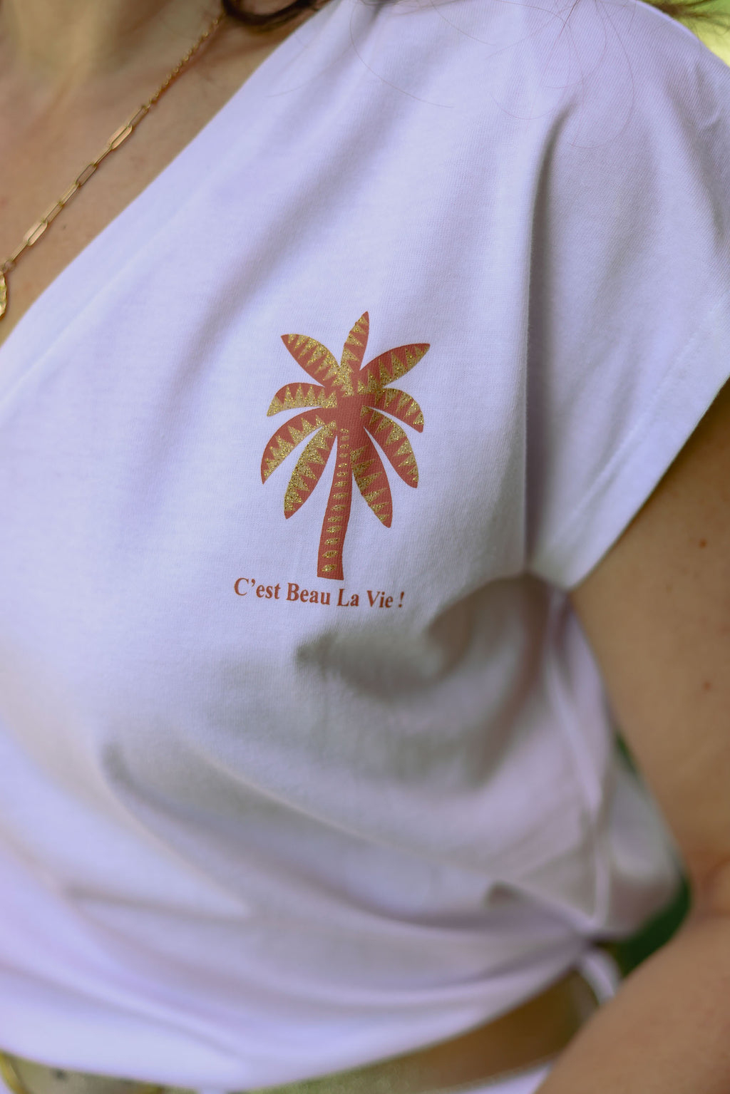 T-shirt palmier