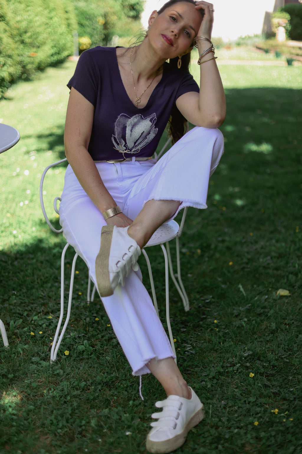T-shirt imprimé fleur