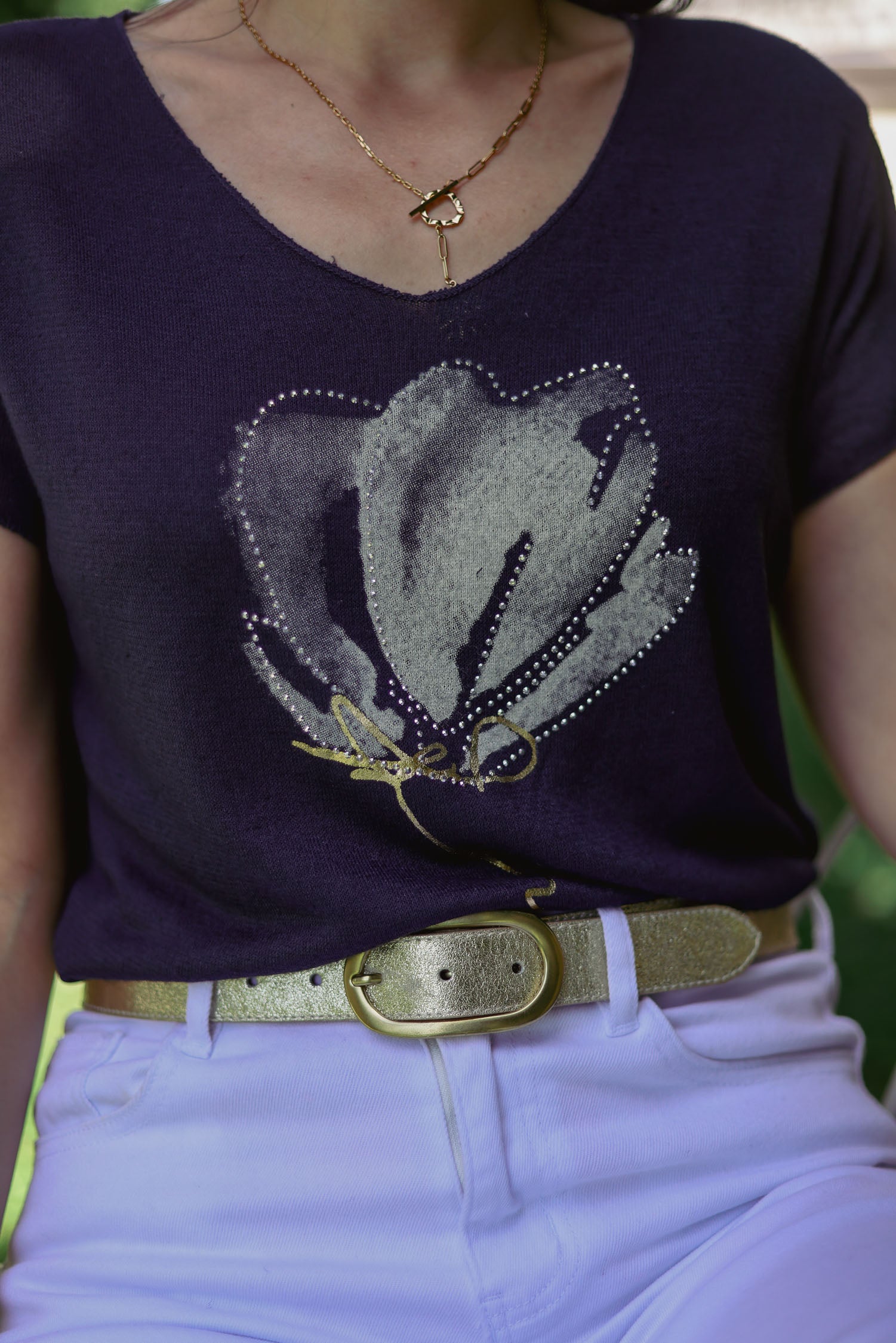 T-shirt imprimé fleur