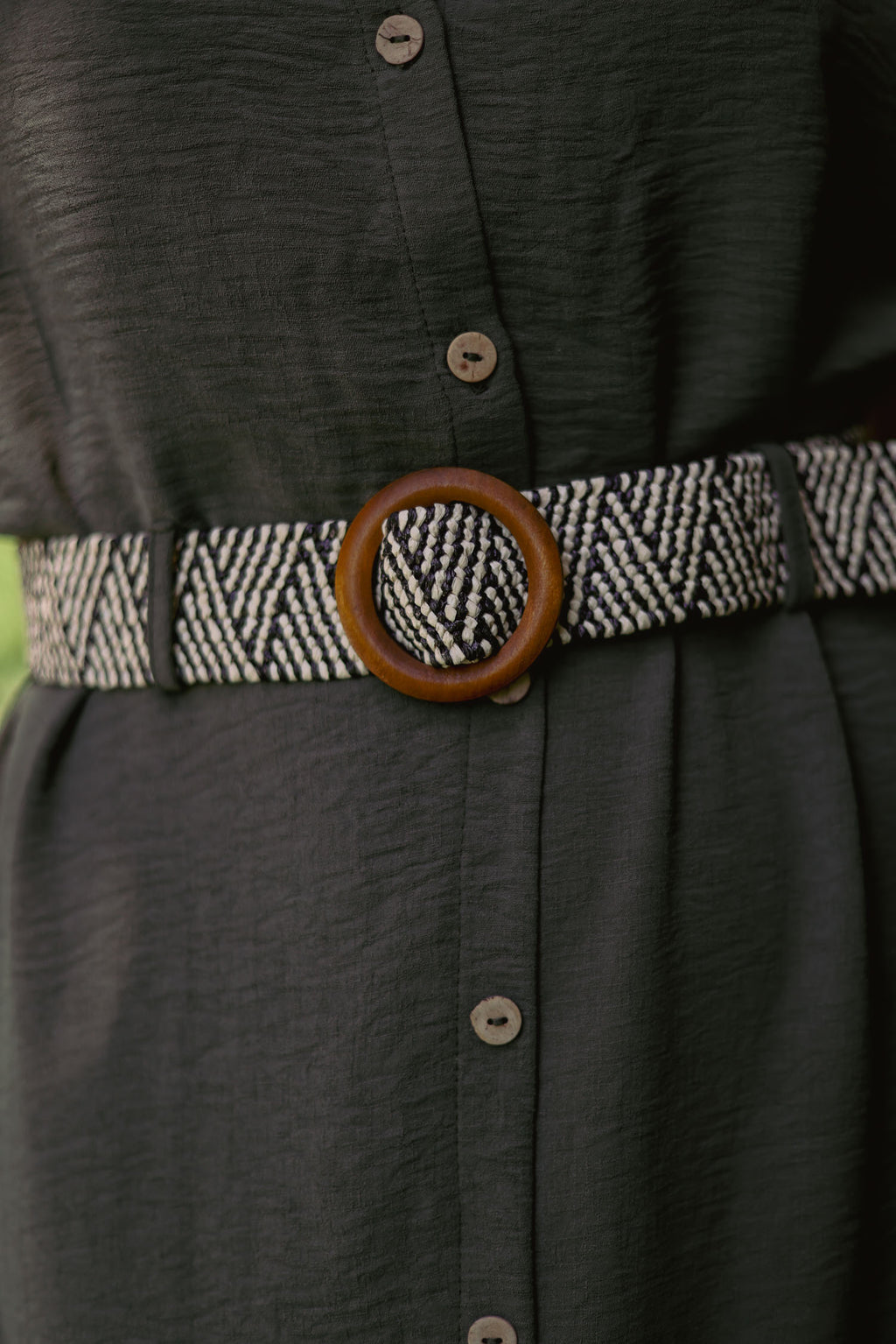 Robe boutonnée uni