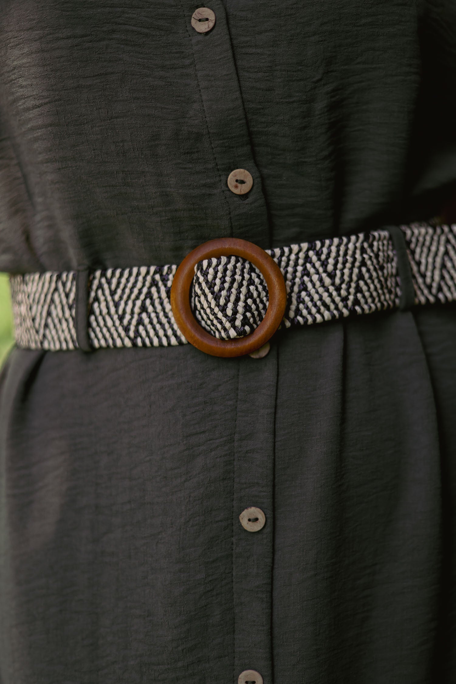 Robe boutonnée uni