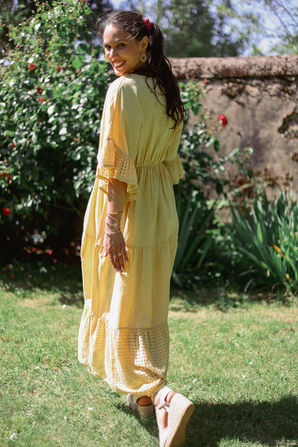 Robe bohème brodée