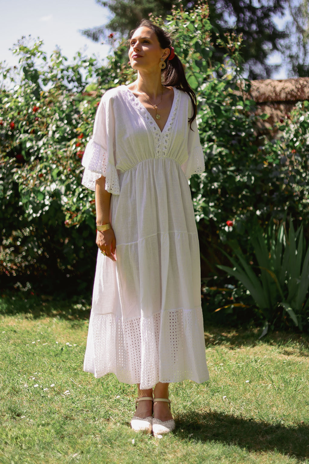 Robe bohème brodée