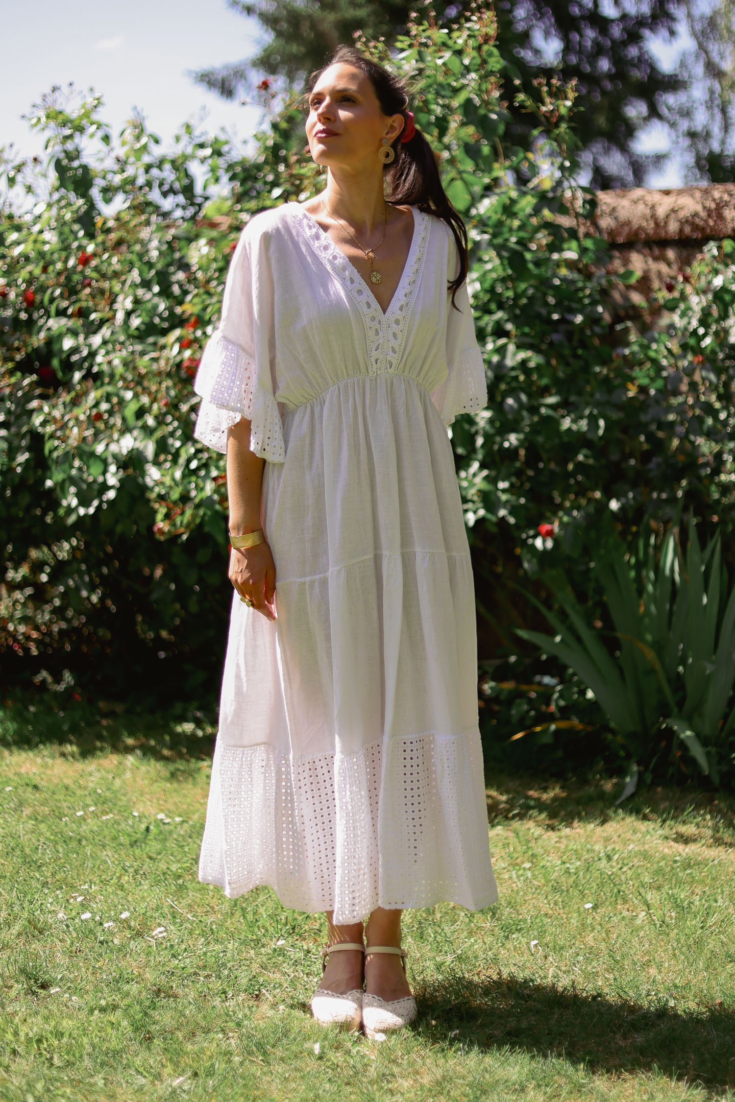 Robe bohème brodée