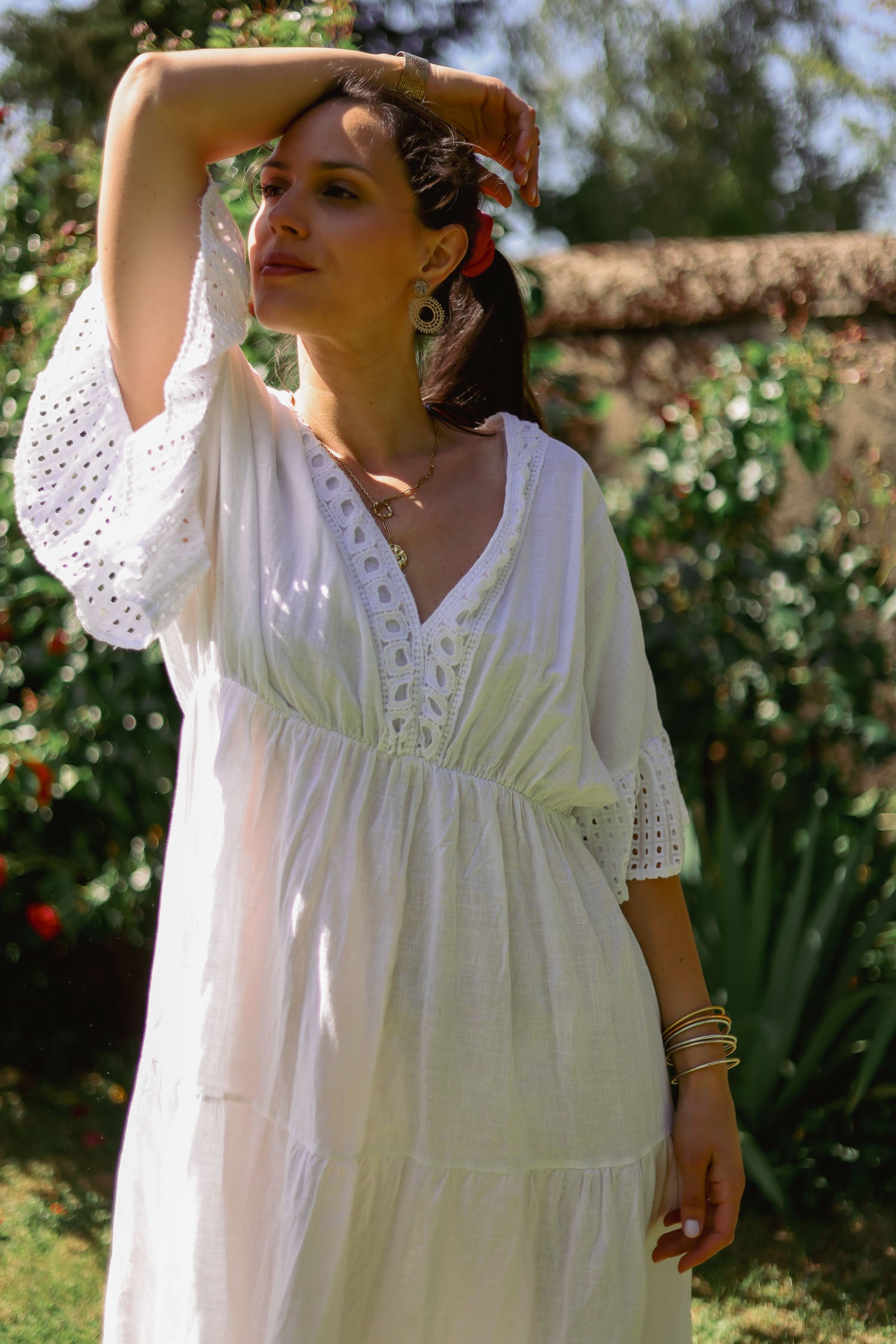Robe bohème brodée