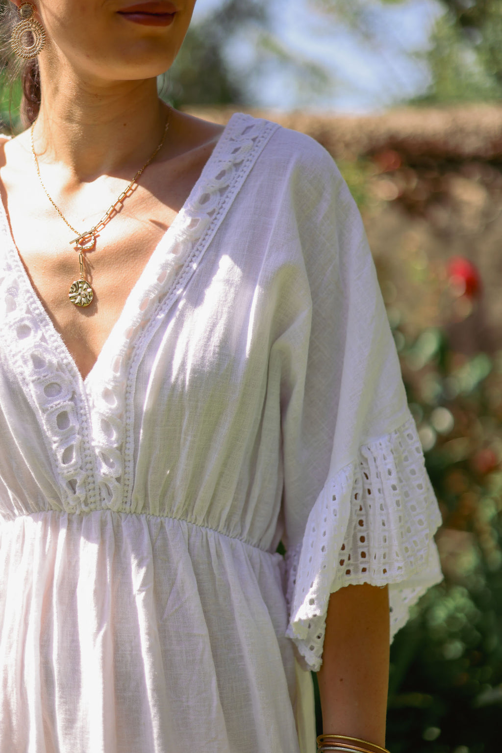 Robe bohème brodée