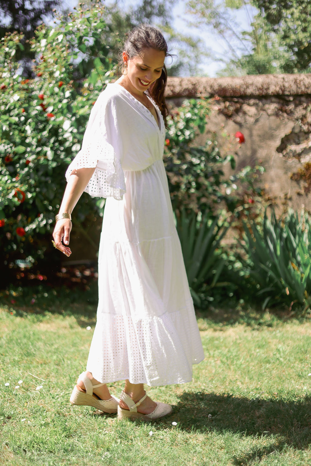 Robe bohème brodée