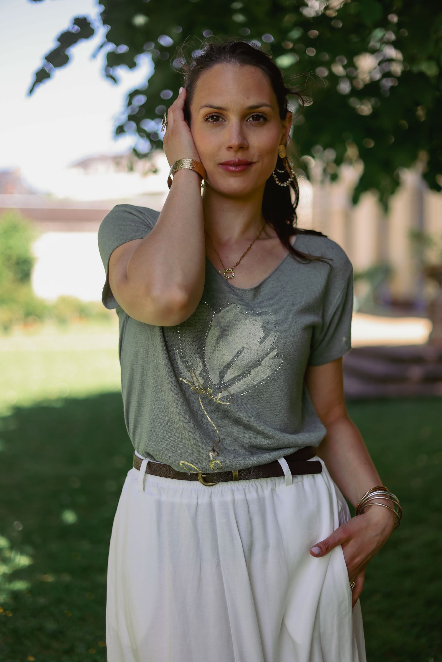 T-shirt imprimé fleur