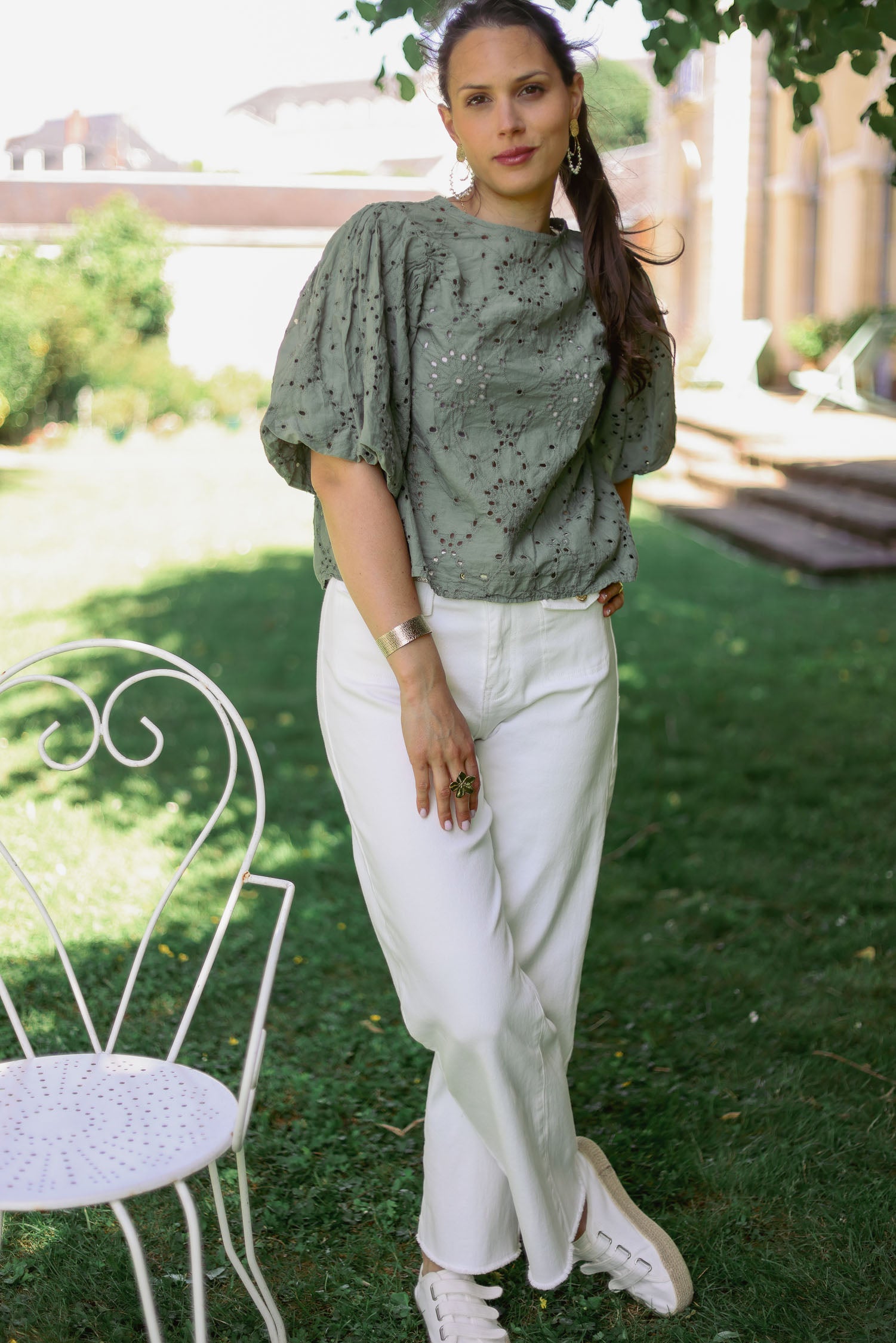 Blouse brodée