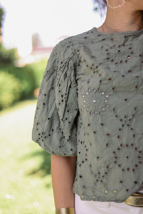 Blouse brodée