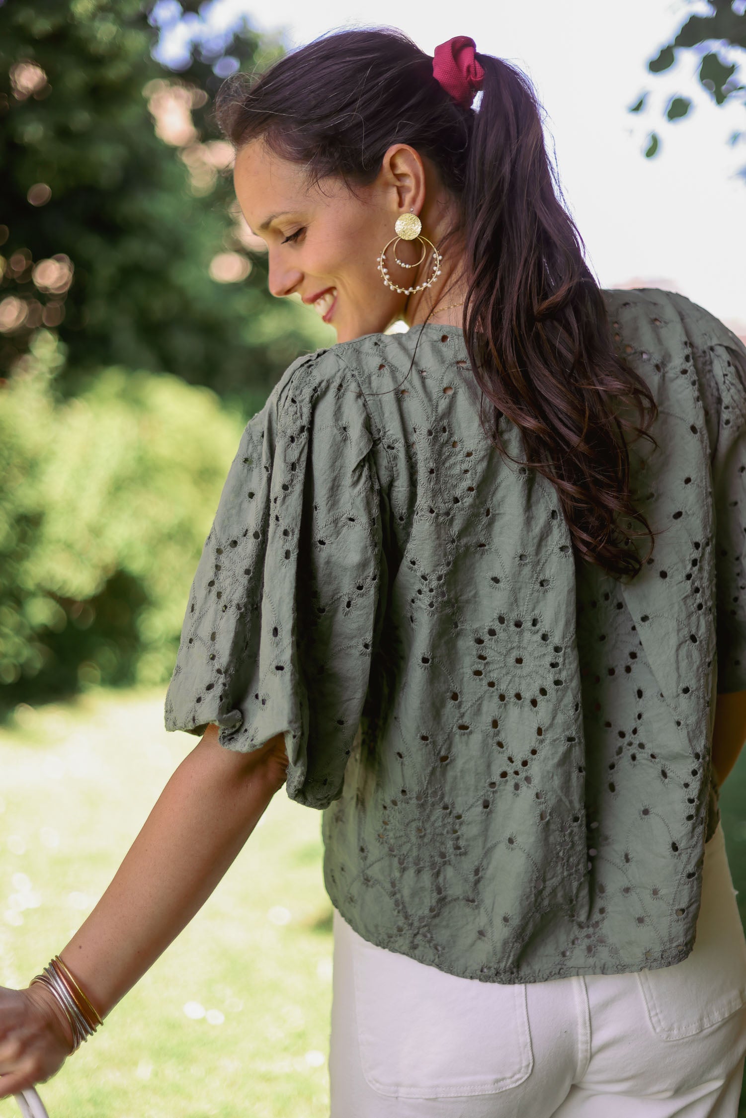 Blouse brodée