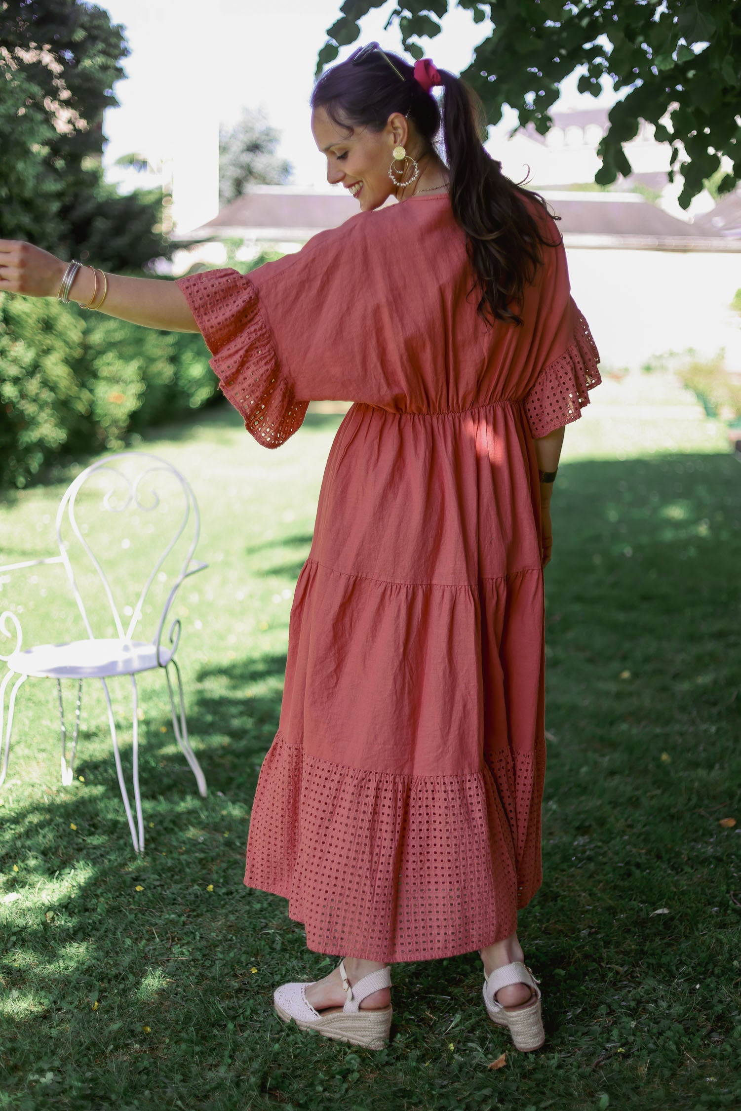 Robe bohème brodée