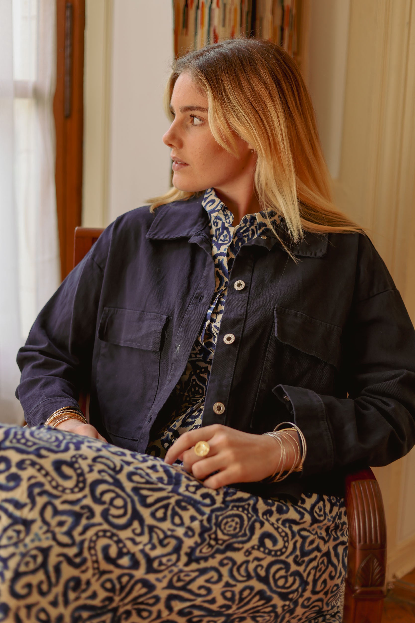 Veste en coton oversize