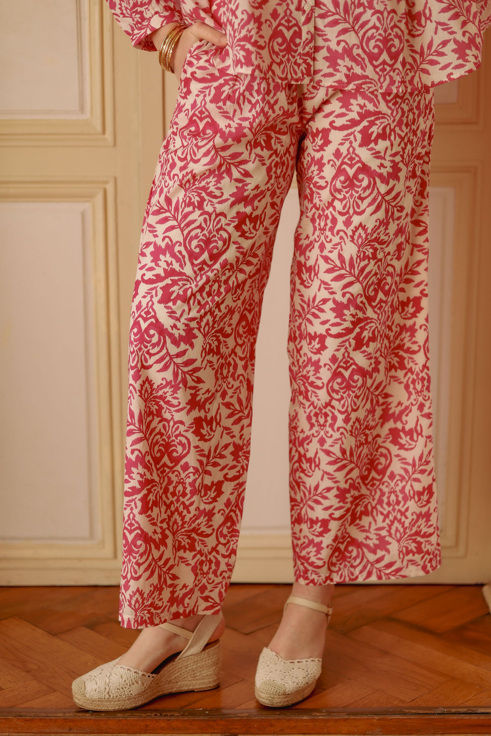 Pantalon fleuri