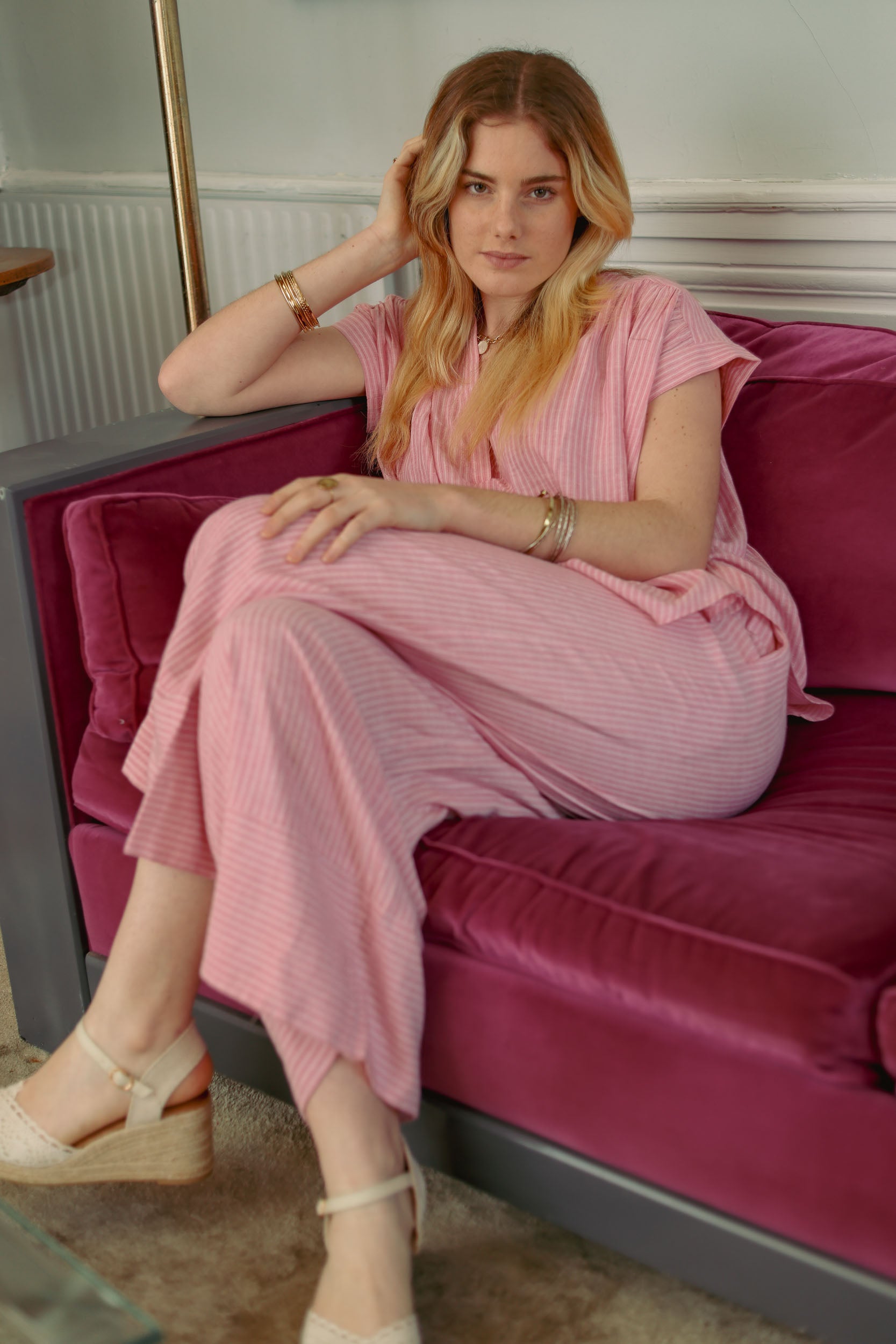 Chemise large rayée