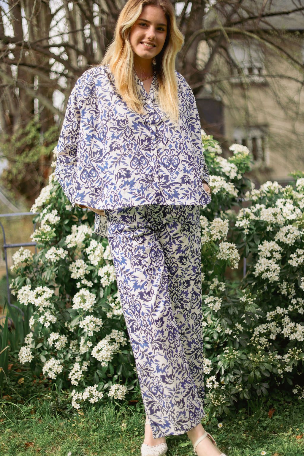 Chemise fleurie