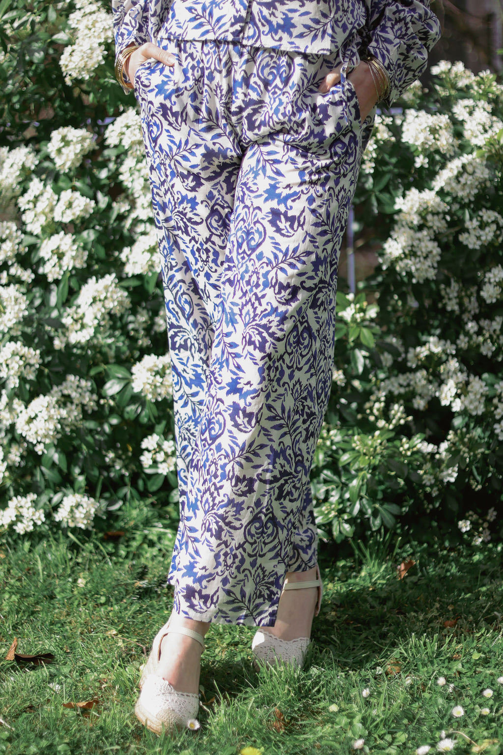 Pantalon fleuri