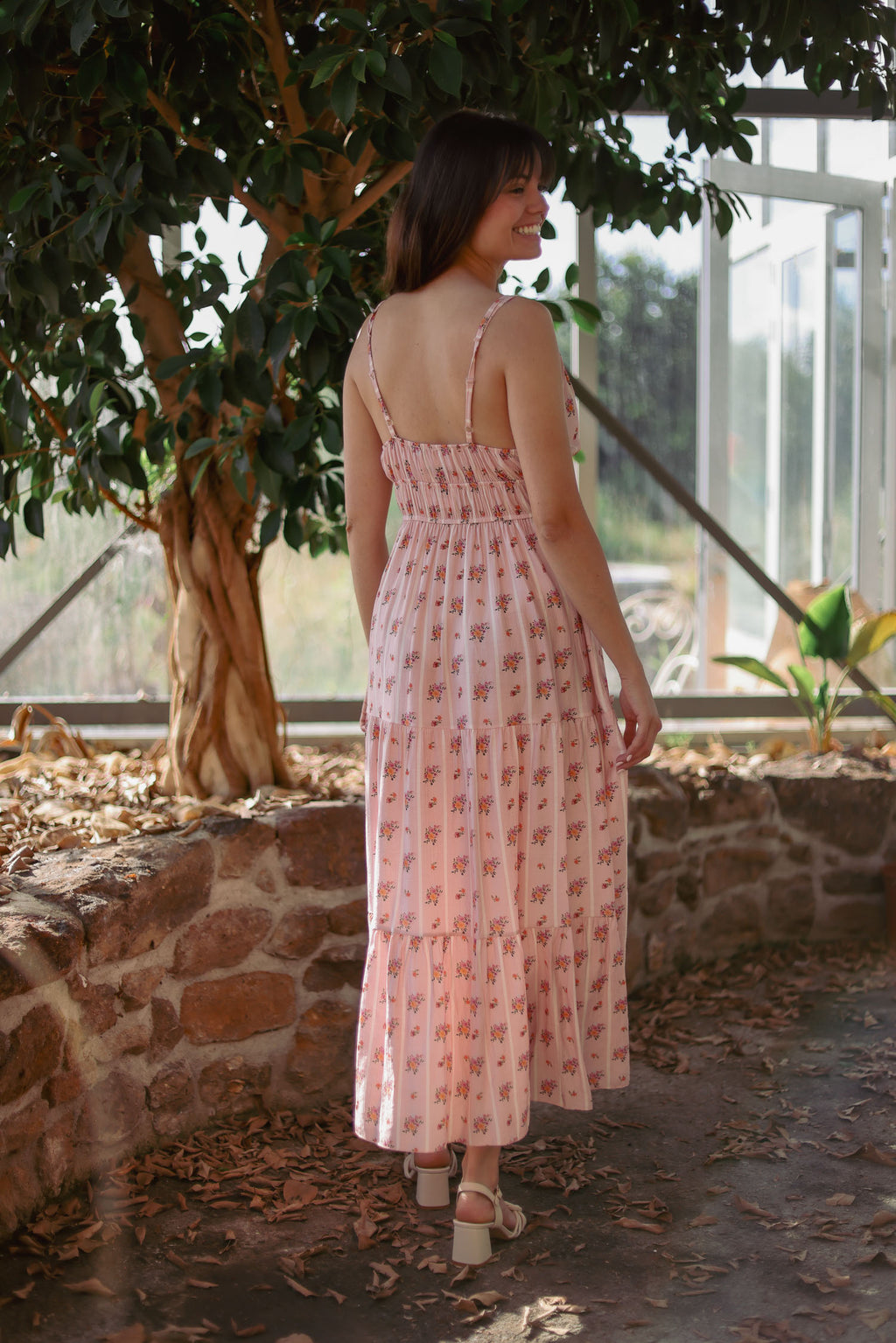 Robe longue fleurie