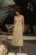 Robe longue fleurie