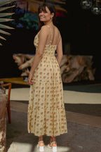 Robe longue fleurie