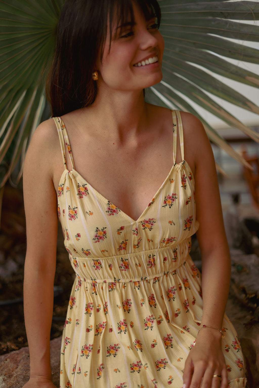 Robe longue fleurie