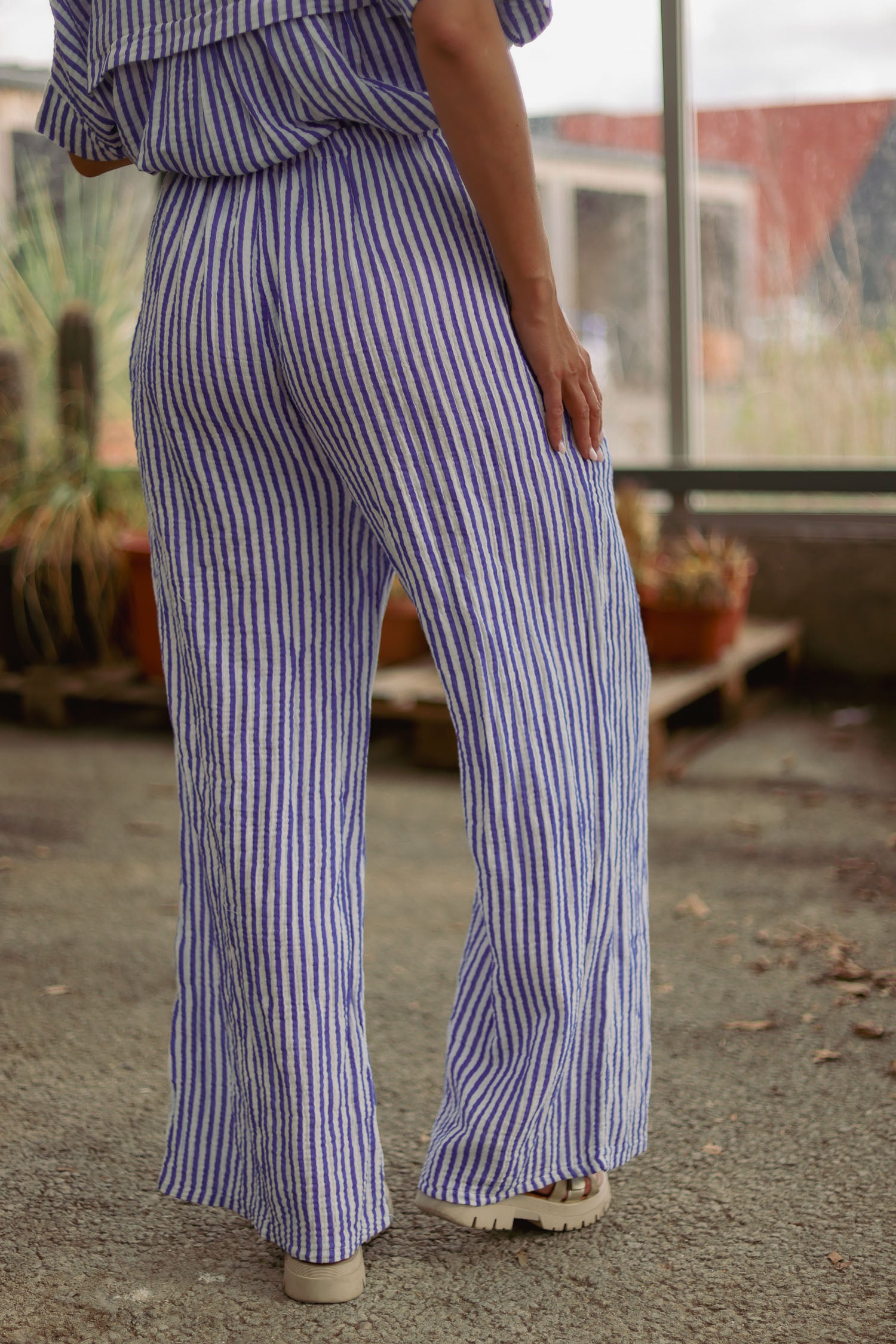 Pantalon rayé