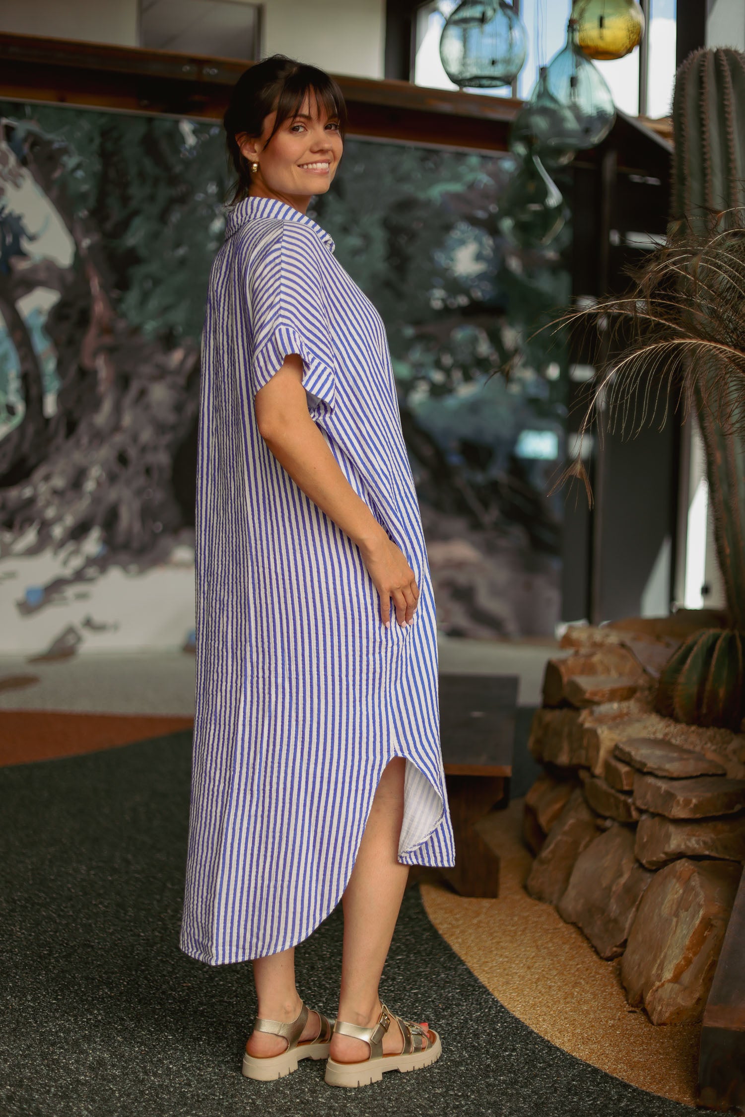 Robe rayée
