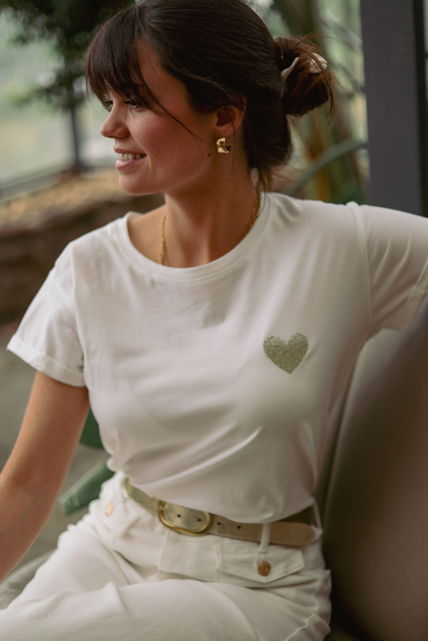 T-shirt uni coeur