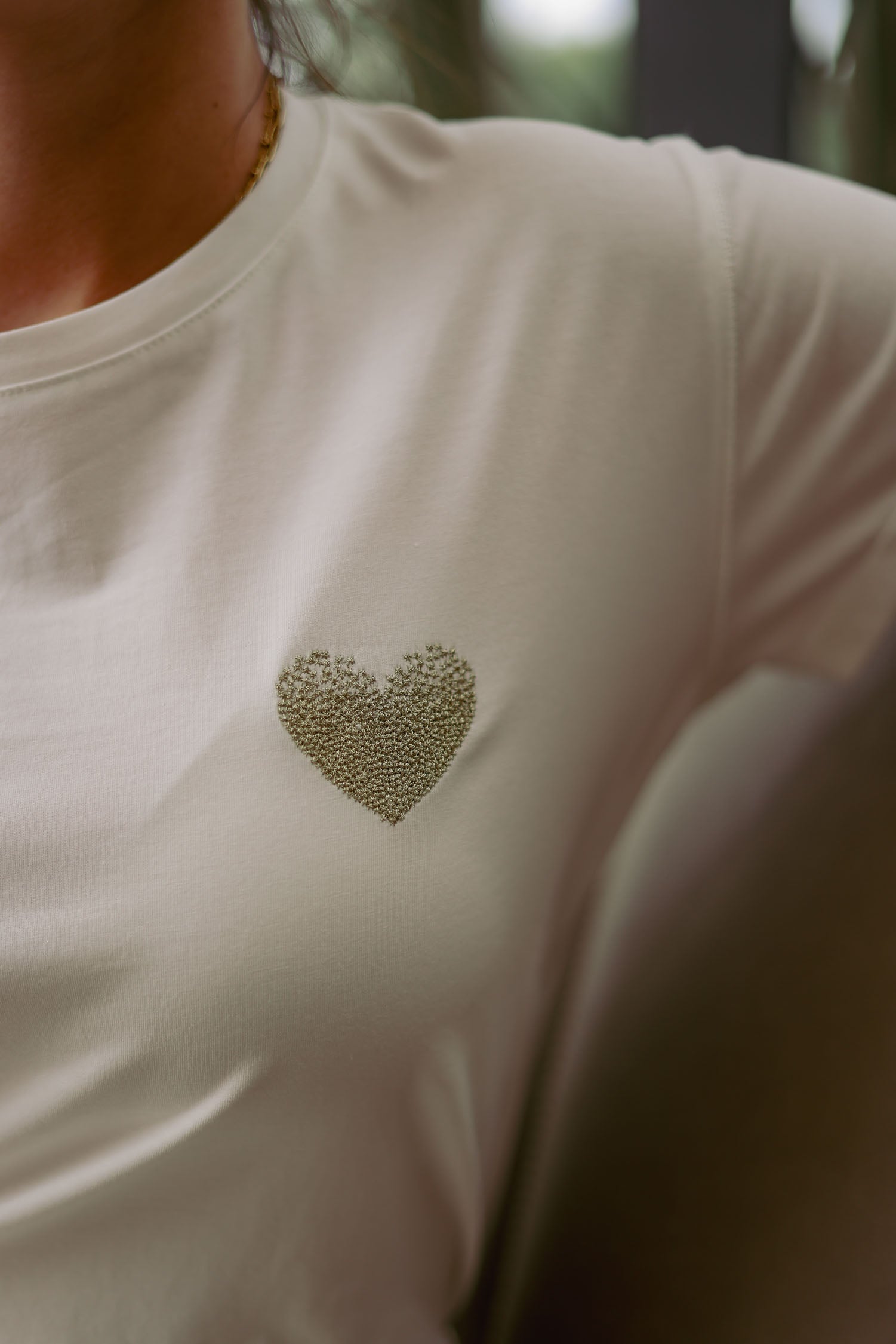 T-shirt uni coeur
