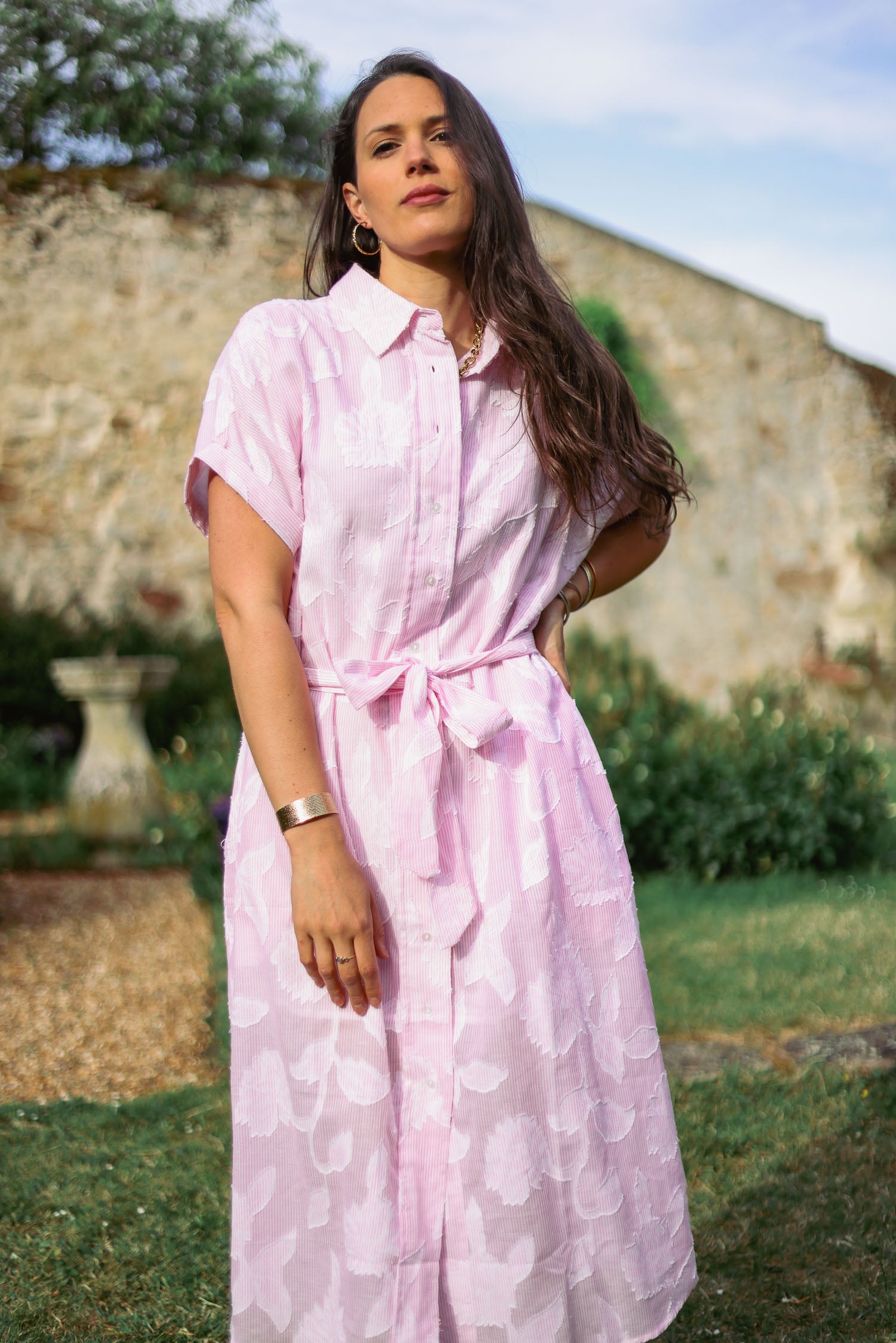 Robe jacquard