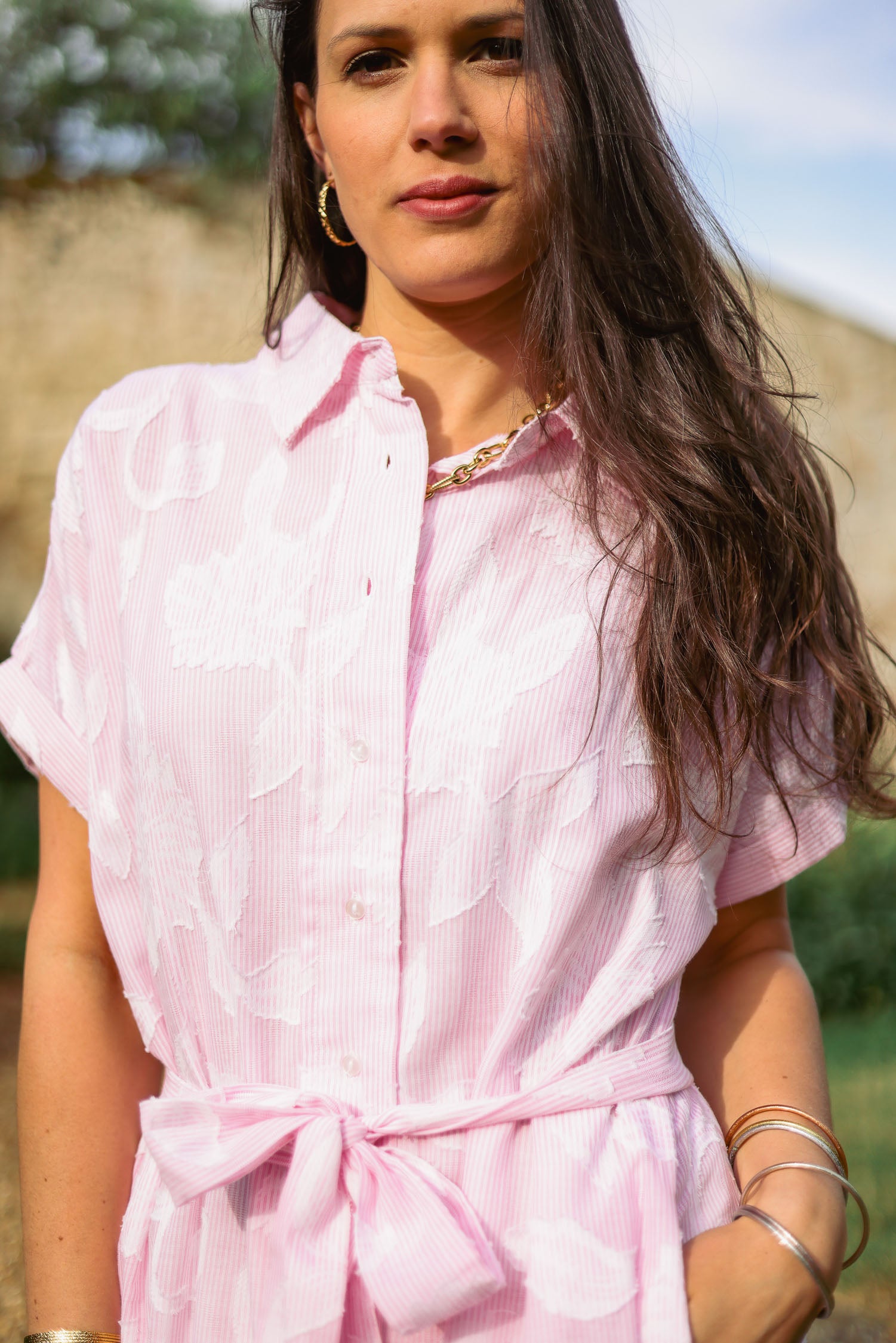 Robe jacquard