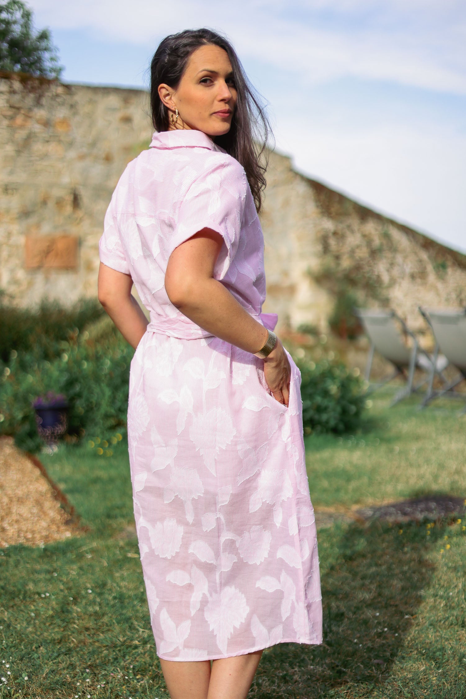 Robe jacquard