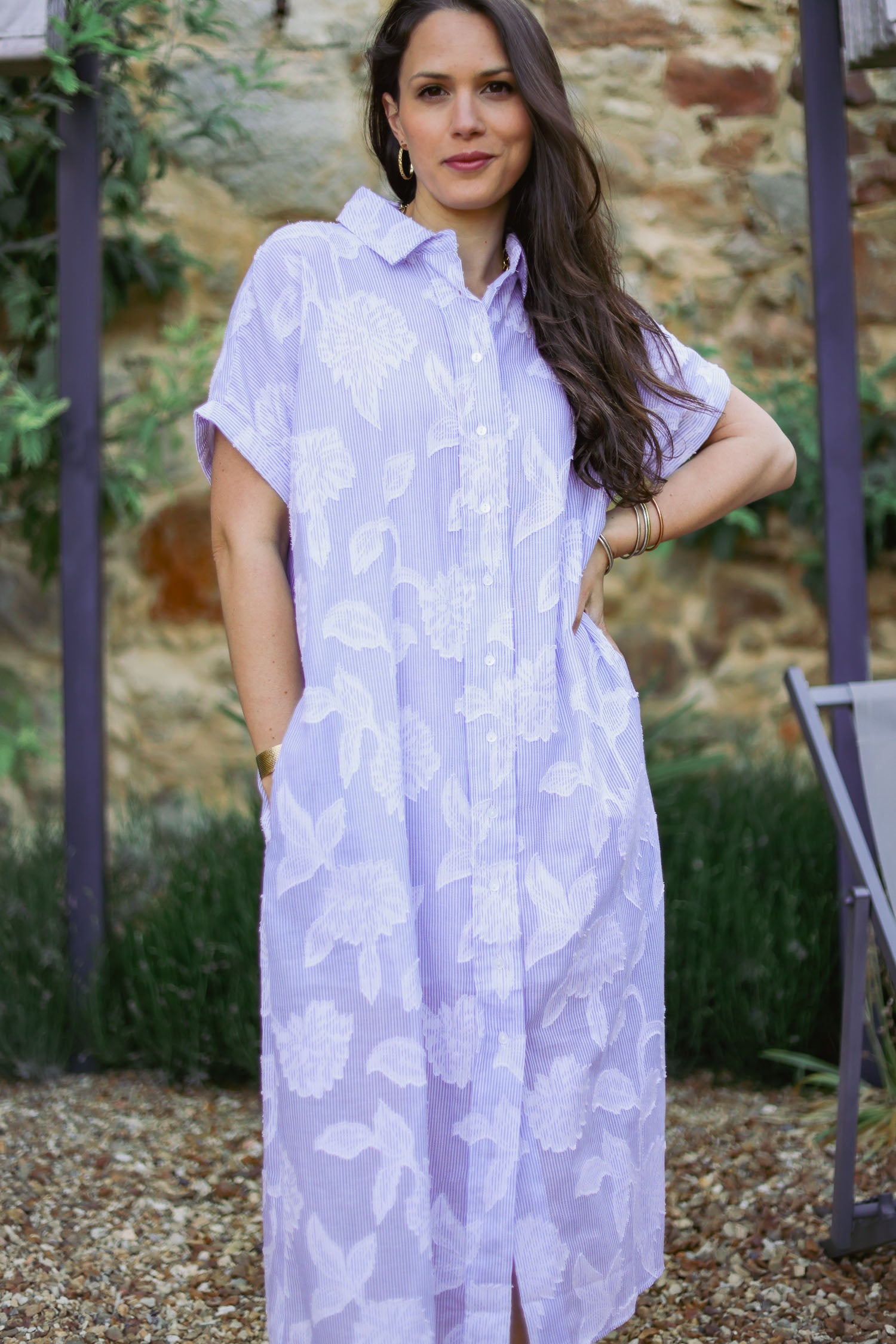 Robe jacquard
