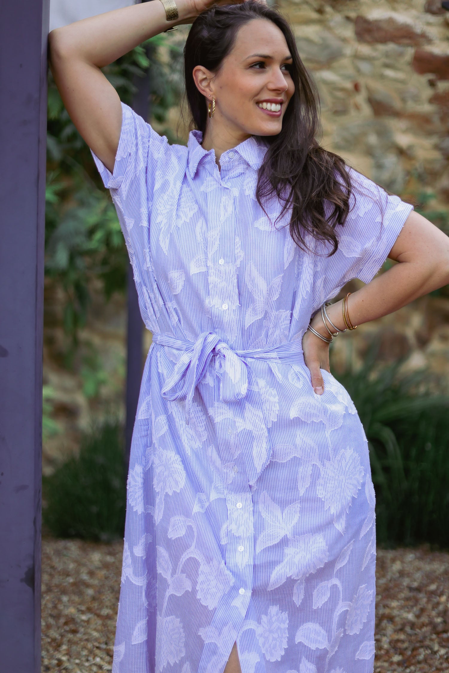 Robe jacquard