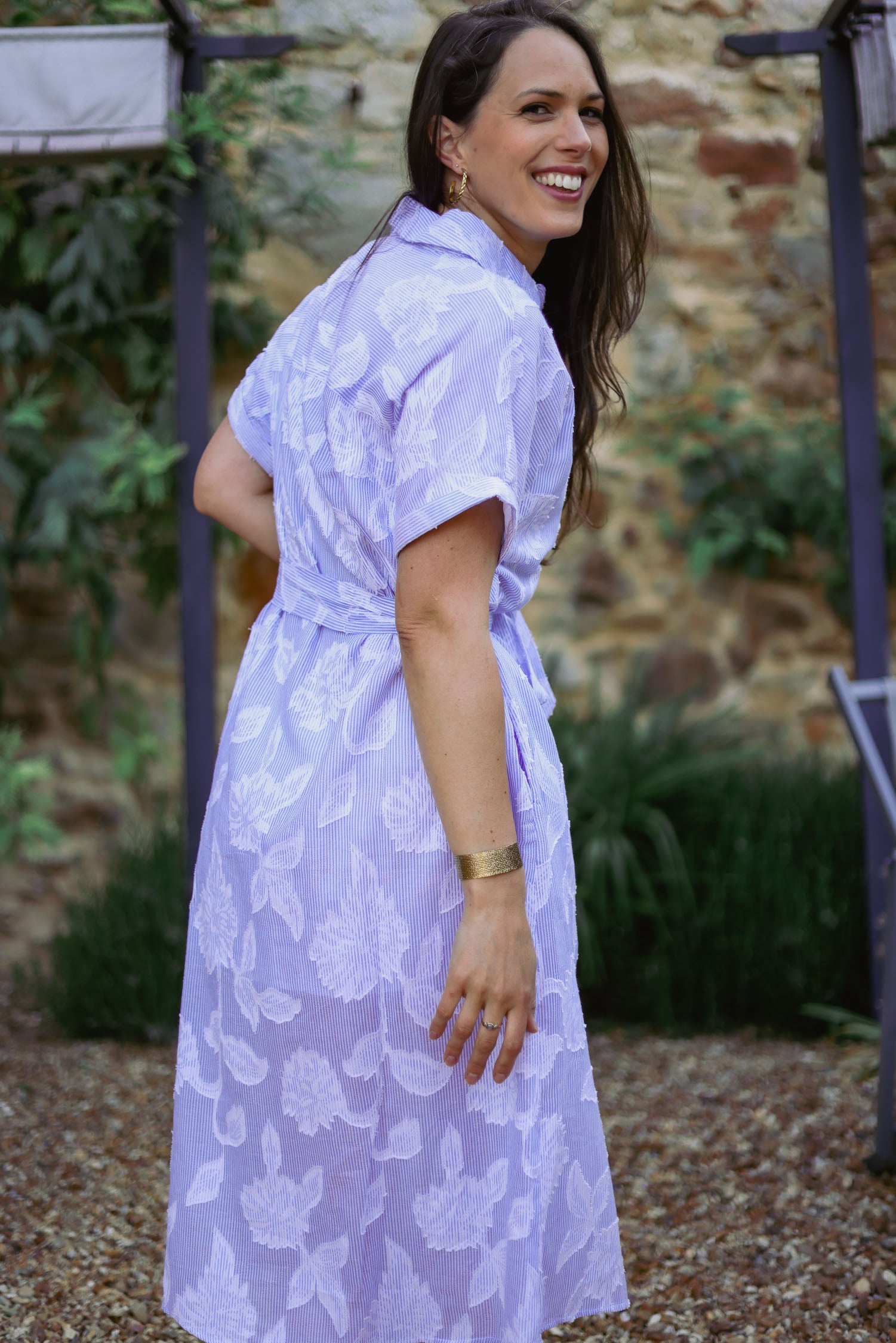 Robe jacquard