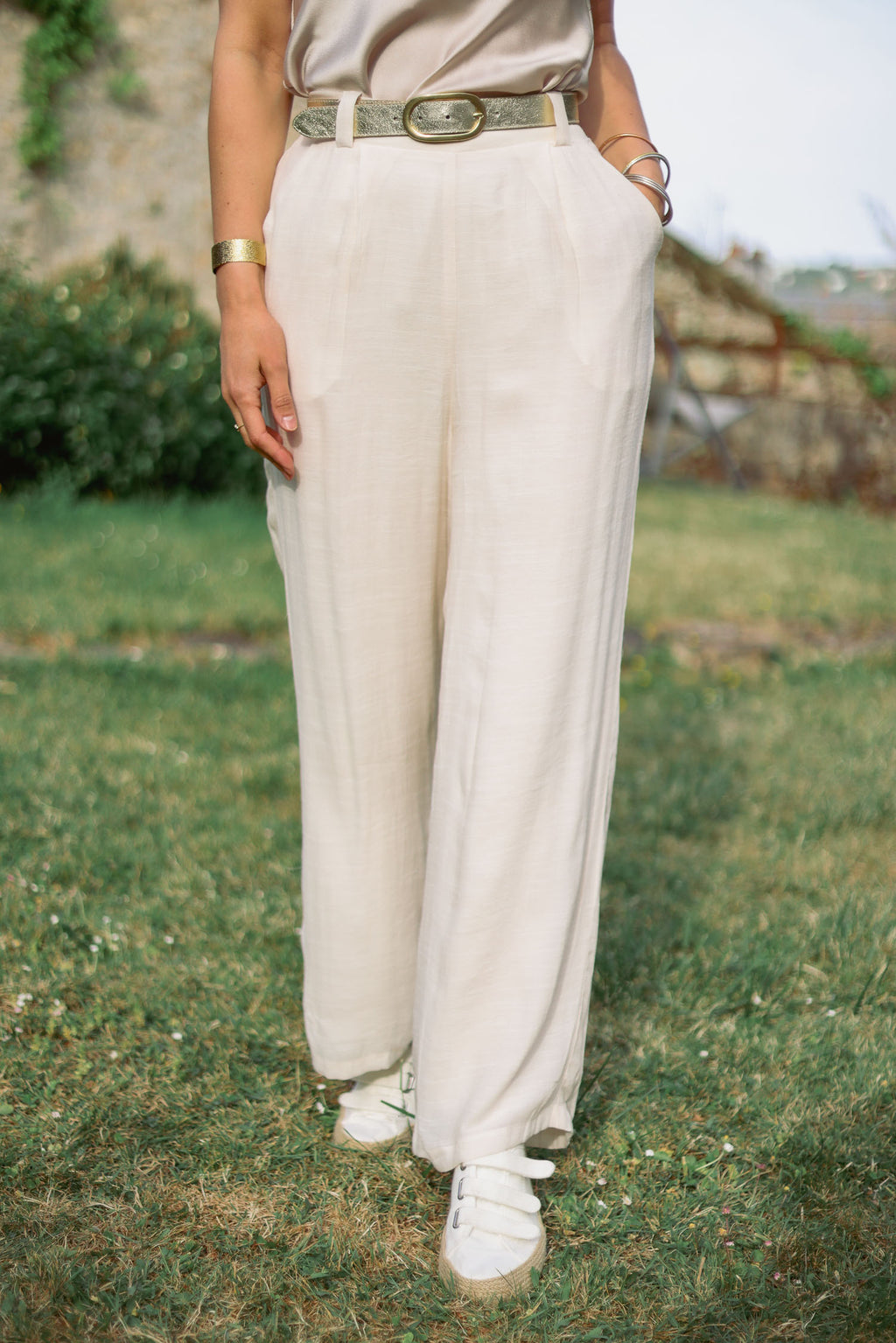 Pantalon fluide uni